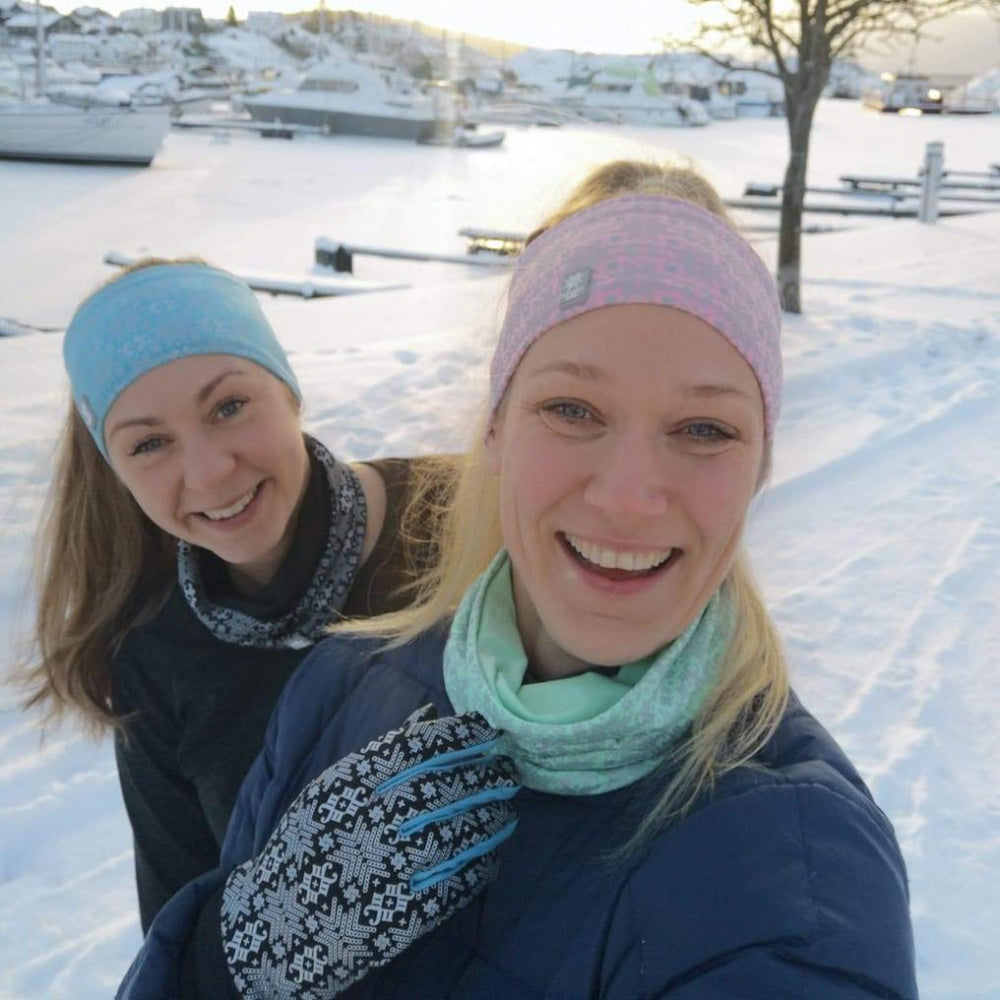 Morild Glitre hansker med refleks turkis