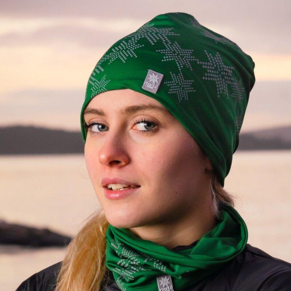 Morild Skimre hals med refleks furugrønn