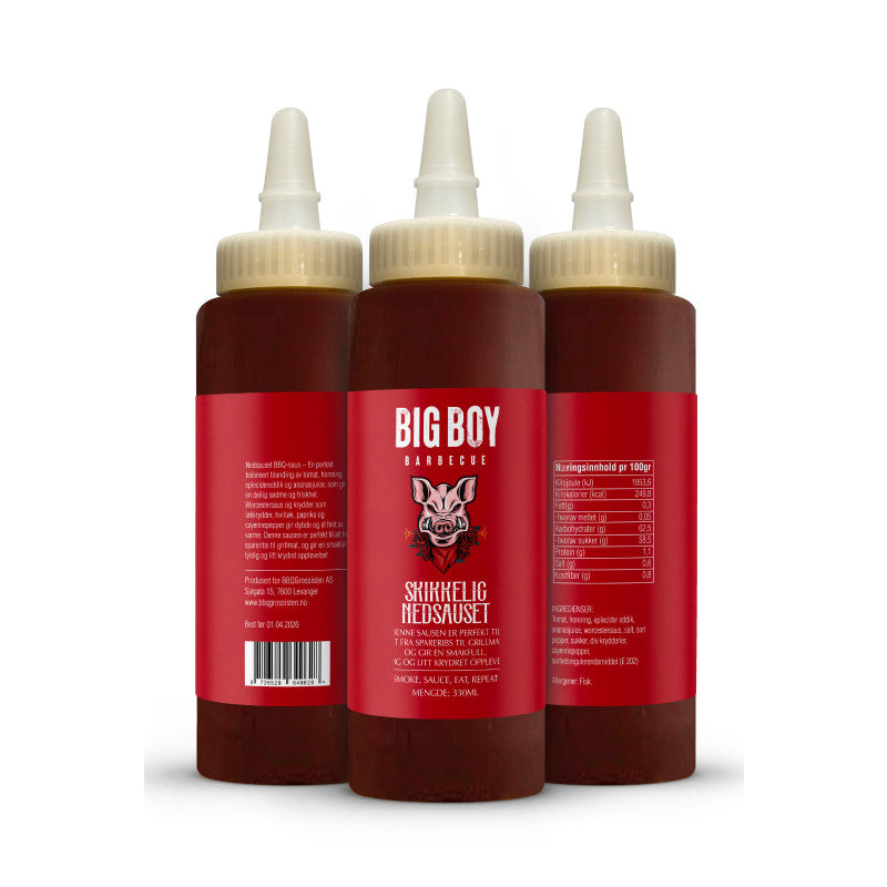 Big Boy BBQ Skikkelig Nedsauset BBQ Saus 300ml