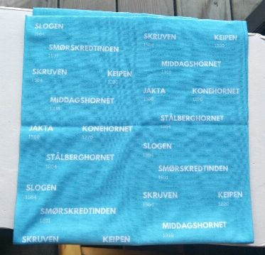 bandana øyefjell blå